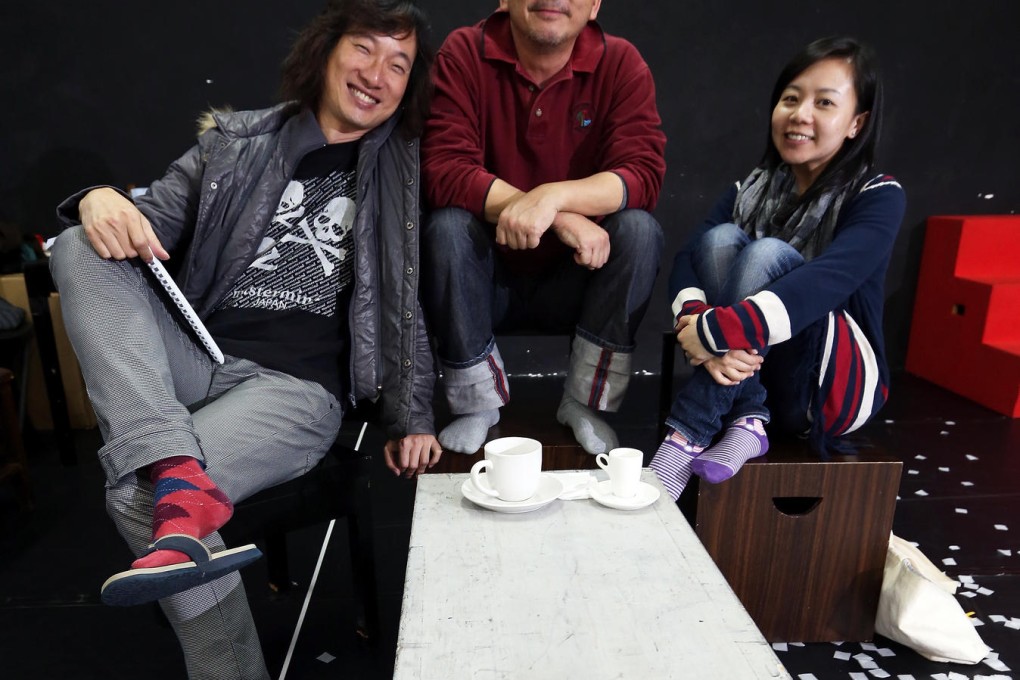 Director Terence Chang (left) with actors Liu Kai-chi and Grace Yuen. Photos: David Wong