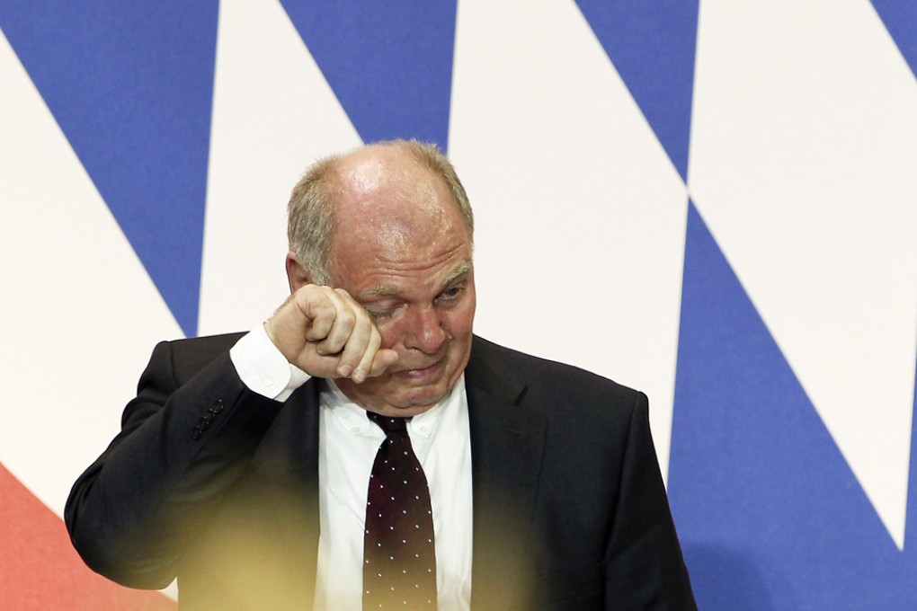 Uli Hoeness is facing jail after being find guilty of tax evasion and sentenced to three and a half years in imprisonment. Photo: Reuters