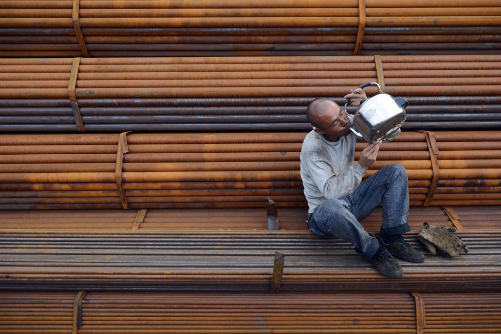 Shang Fulin, chairman of the China Banking Regulatory Commission, said "China is moving to trim small steel companies to eliminate overcapacity". Photo: Reuters