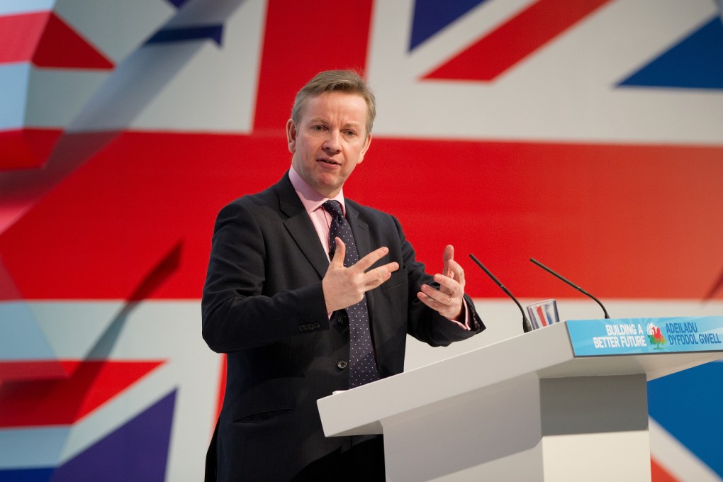 Education Secretary Michael Gove condemned the concentration of privilege in the government. Photo: AFP