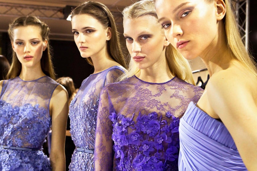 Dresses from Saab’s spring-summer 2014 haute-couture line. Photos: Elie Saab