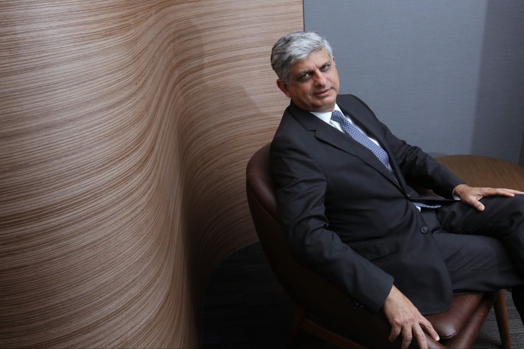 Chief executive Rajeev Vasudeva, at Egon Zehnder’s office in Central, expects the executive recruitment giant’s Asia operation to double over the next 10 years. Photo: May Tse