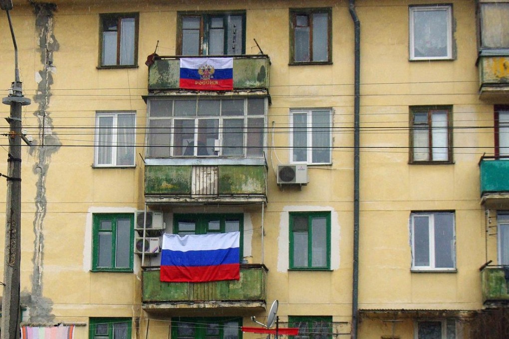Russian flags fly in Sevastopol. Photo: AFP