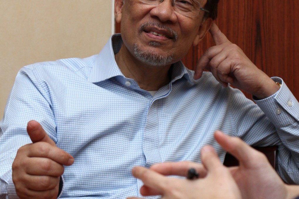Malaysian opposition leader Anwar Ibrahim talks to Post reporter Adrian Wan earlier this week. Photo: SCMP