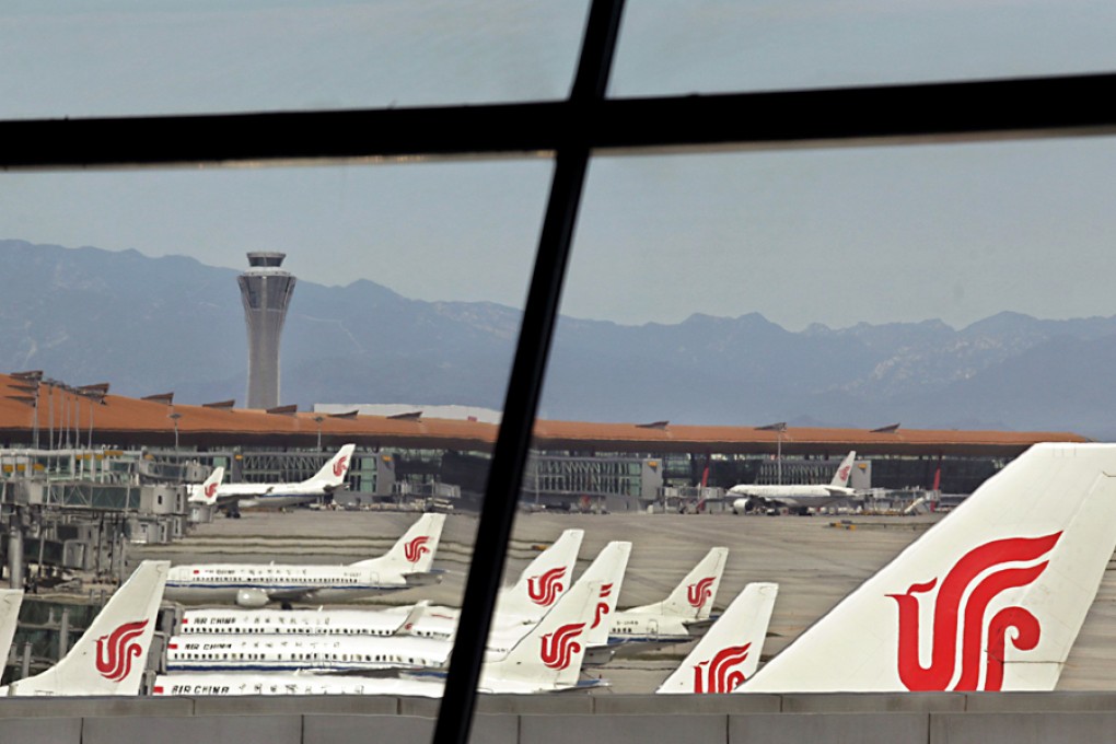 Beijing's international airport. The hoax sparked a security alert. Photo: Reuters
