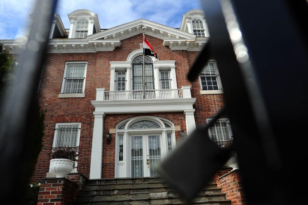 The closed Syrian embassy in Washington. Photo: AFP