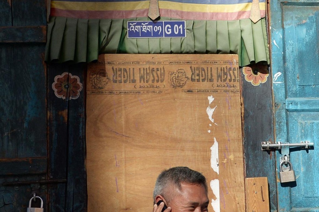 Some 550,000 of Bhutan's population of 750,000 are cell phone subscribers. Photo: AFP