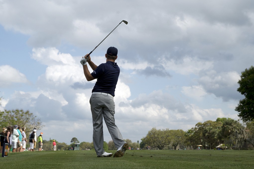 Matt Every hits his tee shot on the 13th hole at Bay Hill on Sunday. Photo: AP