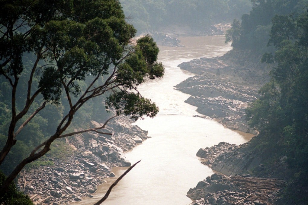 The Rajang River flows from the Bakun Dam project. Photo: Reuters