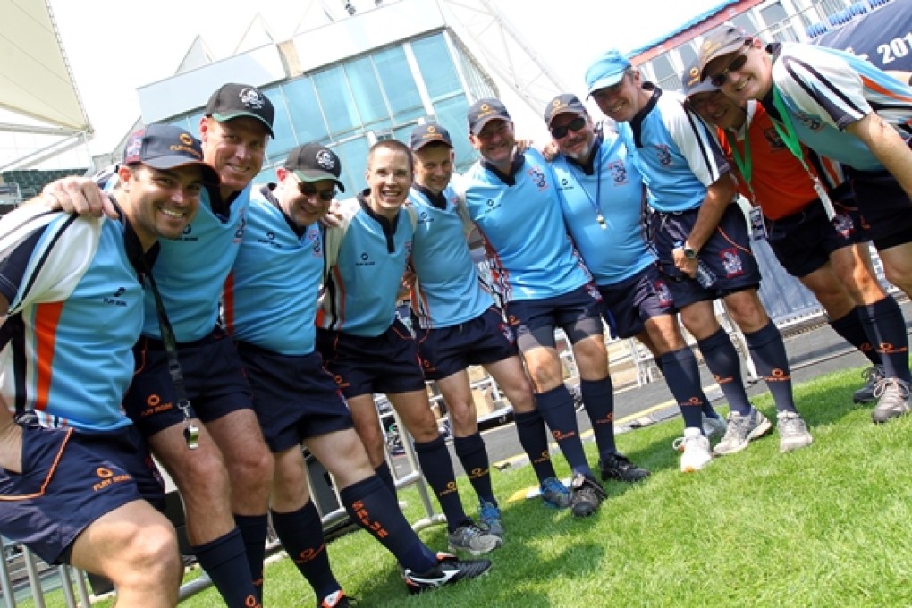 A group of referees from last years Hong Kong Sevens. Photo: Nora Tam