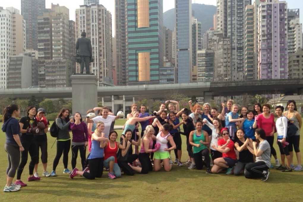 The Bikini Fit girls, minus an injured Sofia, celebrate the end of boot camp