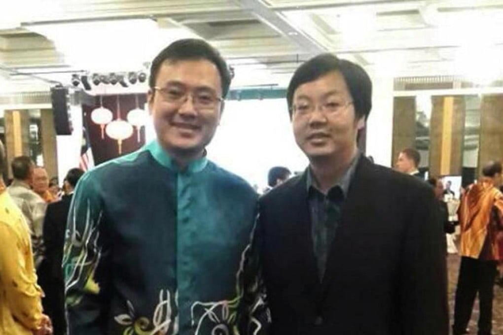 Li Peng (left) and Li Zhi at a reception. Photo: SCMP