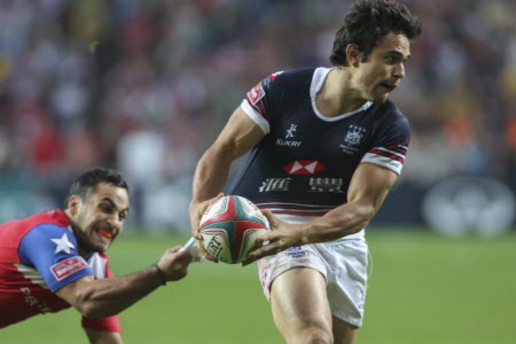 Rowan Varty in action as Hong Kong beat Chile to reach the semis of the World Series Qualifier. Photo: SCMP