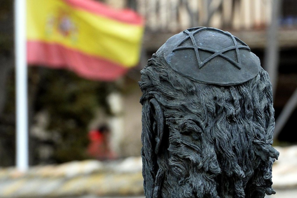 A sculpture near the El Transito synagogue in Toledo. Photo: AFP