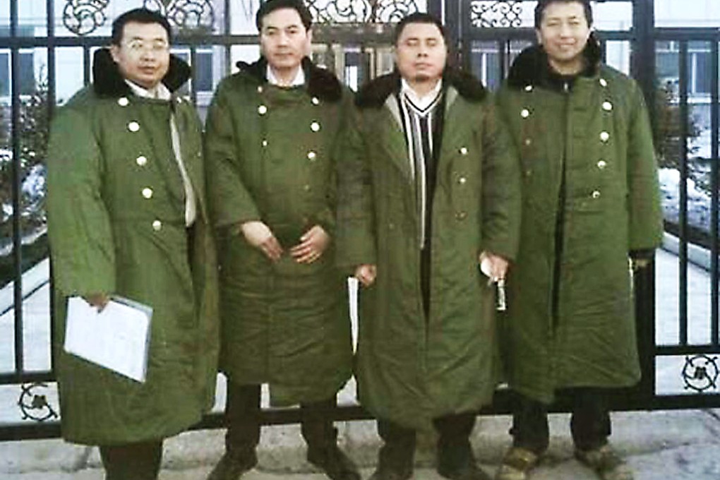 Chinese human rights lawyers Jiang Tianyong, Zhang Junjie, Wang Cheng and Tang Jitian in an undated handout photograph. Photo: SCMP Pictures