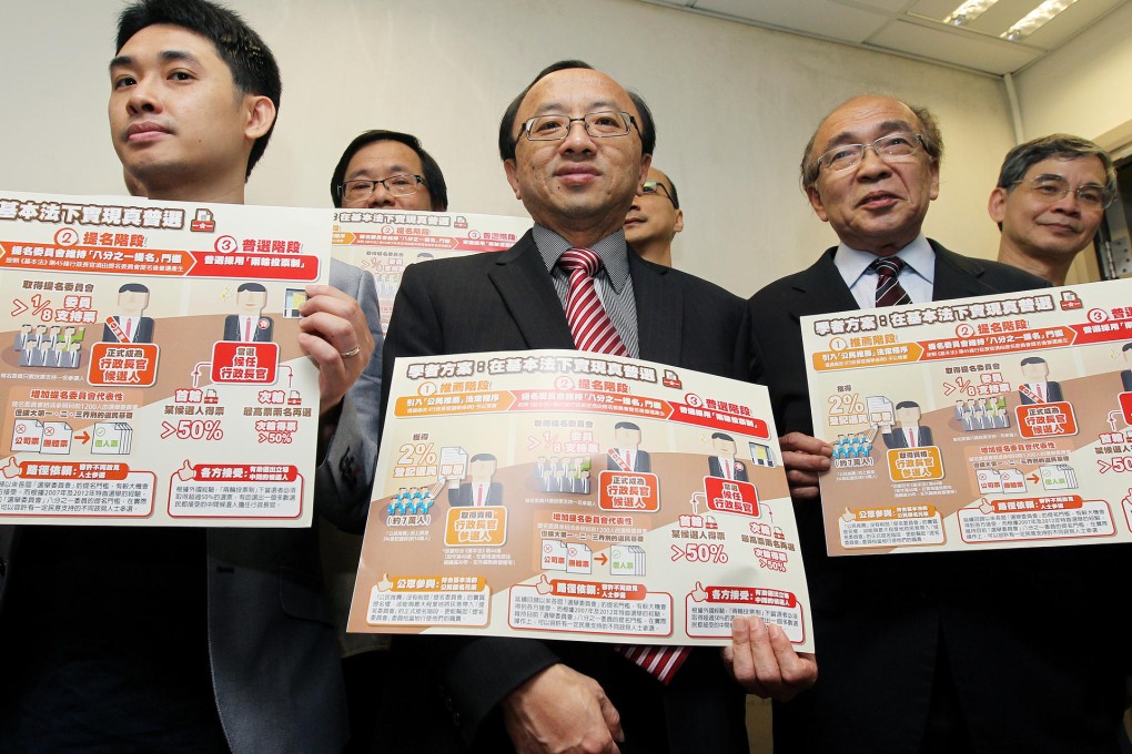 The scholars launch their plan yesterday. Photo: Dickson Lee