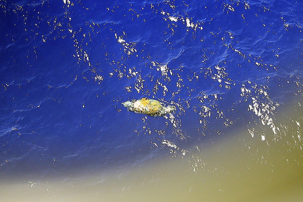 Unknown debris seen from a search plane on Monday. Photo: Reuters