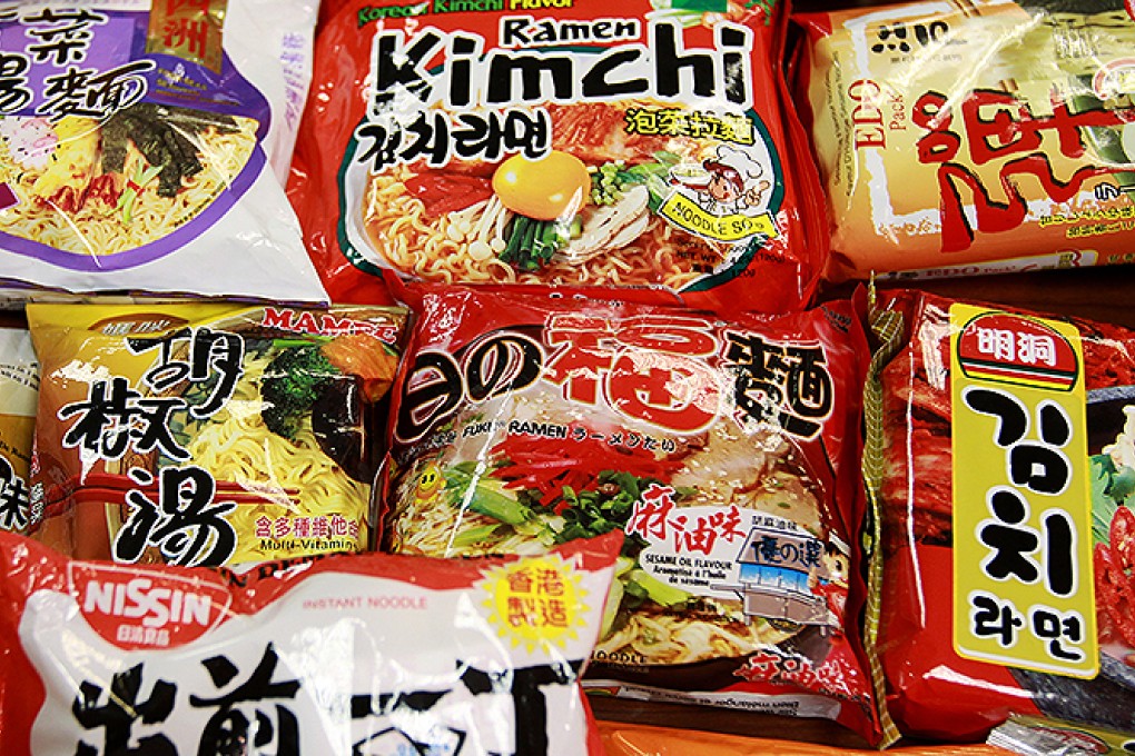 Instant noodles contain vegetable oils that have been artificially solidified and can lead to heart disease. Photo: K.Y. Cheng