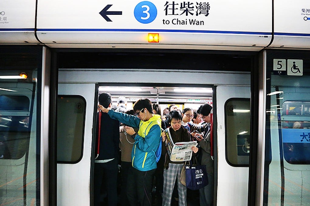 A study praises Hong Kong's MTR saying it has turned the city's high population density "into an opportunity rather than a threat". Photo: K.Y. Cheng