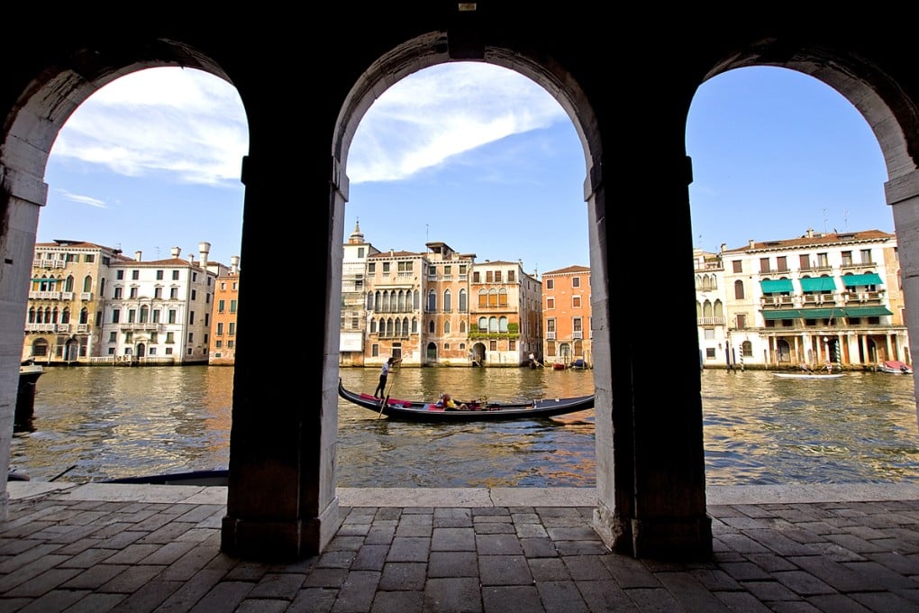 The Grand Canal, in Venice.