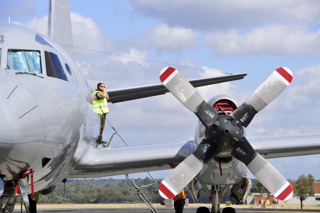 A Royal New Zealand Air Force Orion aircraft prepares to take off from RAAF Base Pearce near Perth. Photo: Reuters