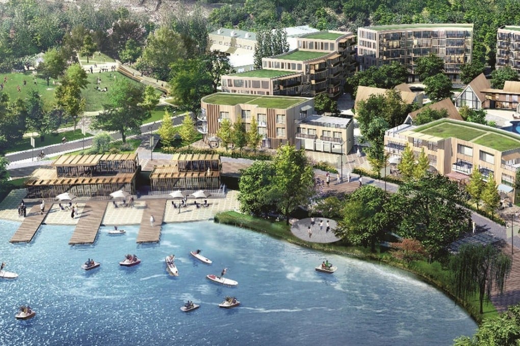 How the old quarry site at Sok Kwu Wan might look if the government's development plan gets the green light. Image: Planning Department