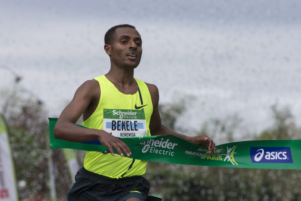 Ethiopia's Kenenisa Bekele wins the Paris Marathon, notching up another milestone in his fine running career. Photo: EPA