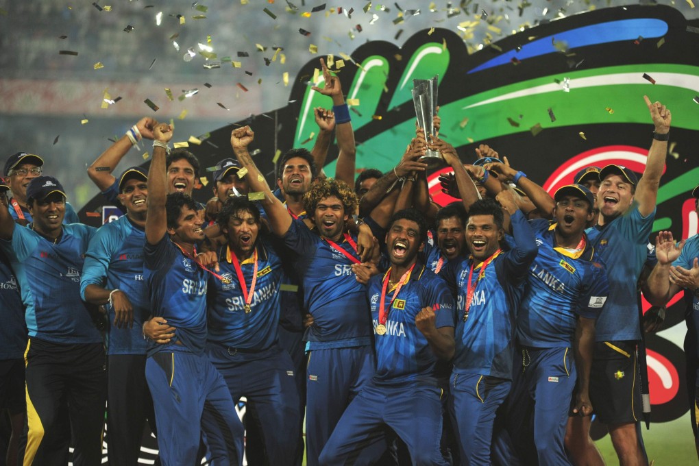 Sri Lanka celebrate their World Cup win. Photo: Reuters