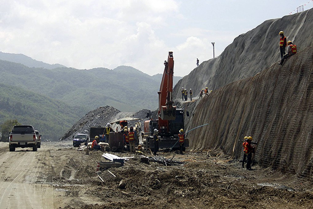 Construction of the Xayaburi dam proceeds in Laos. Photo: EPA