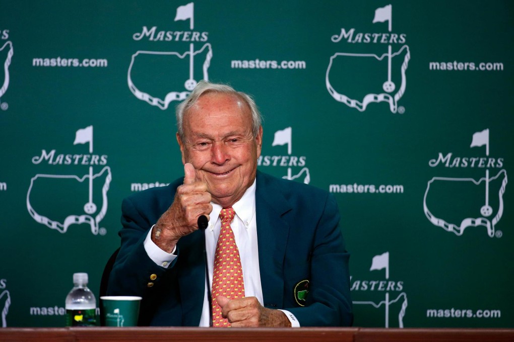 At the age of 84, Arnold Palmer is pleased to be back at the Masters. He first played there in 1955. He won the green jacket four times, and this year's Masters is the 50th anniversary of his last win. Photo: AFP