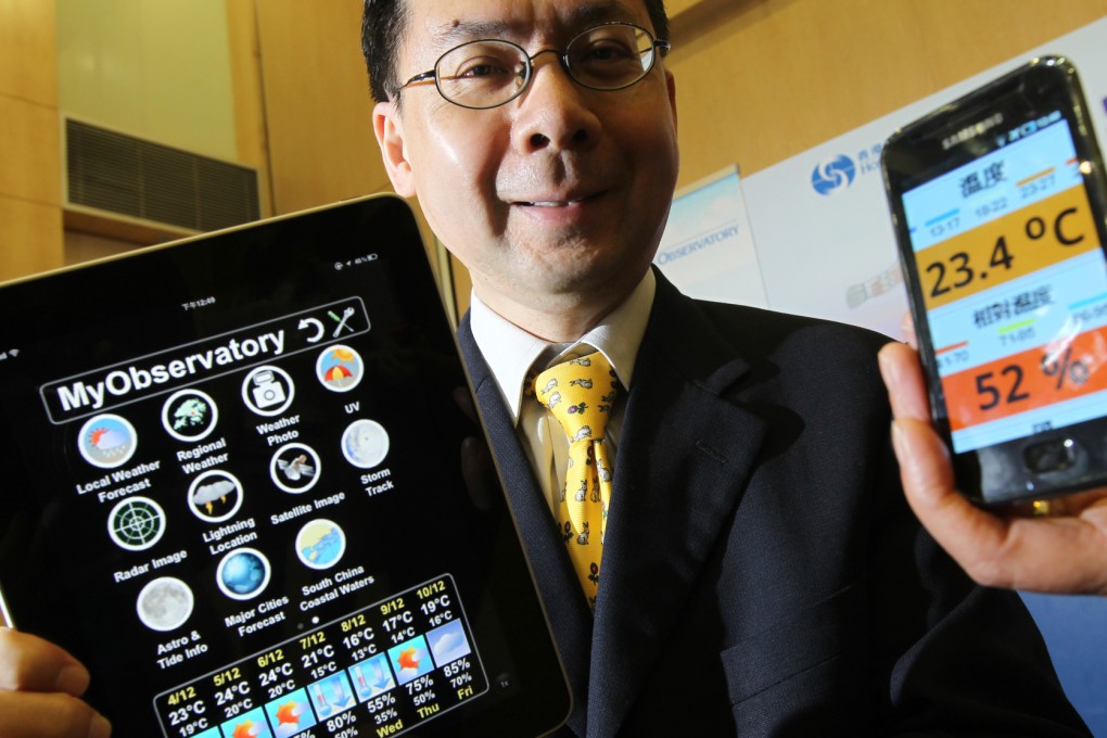The Observatory's weather app had been downloaded 3.8 million times by early this year. Photo: David Wong