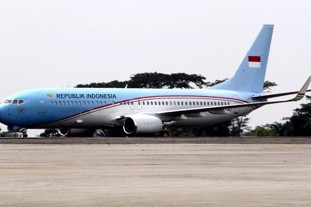 The plane at the Halim Perdanakusuma air force base. Photo: EPA