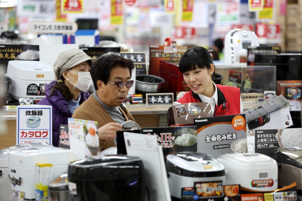 The increase in sales tax this month has caused a bigger impact on Japanese consumers than the previous rise in 1997. Photo: Bloomberg