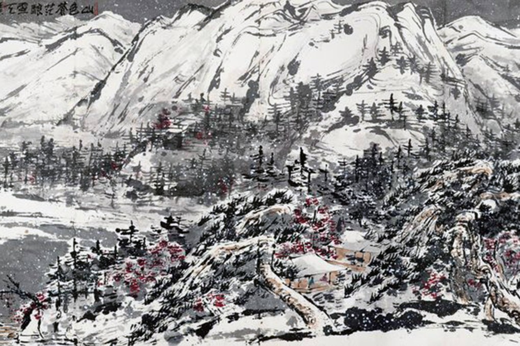 Snowy Mountain, by Cui Ruzhuo, was sold for HK$28.75 million on Monday, then went missing. Photo: SCMP pictures