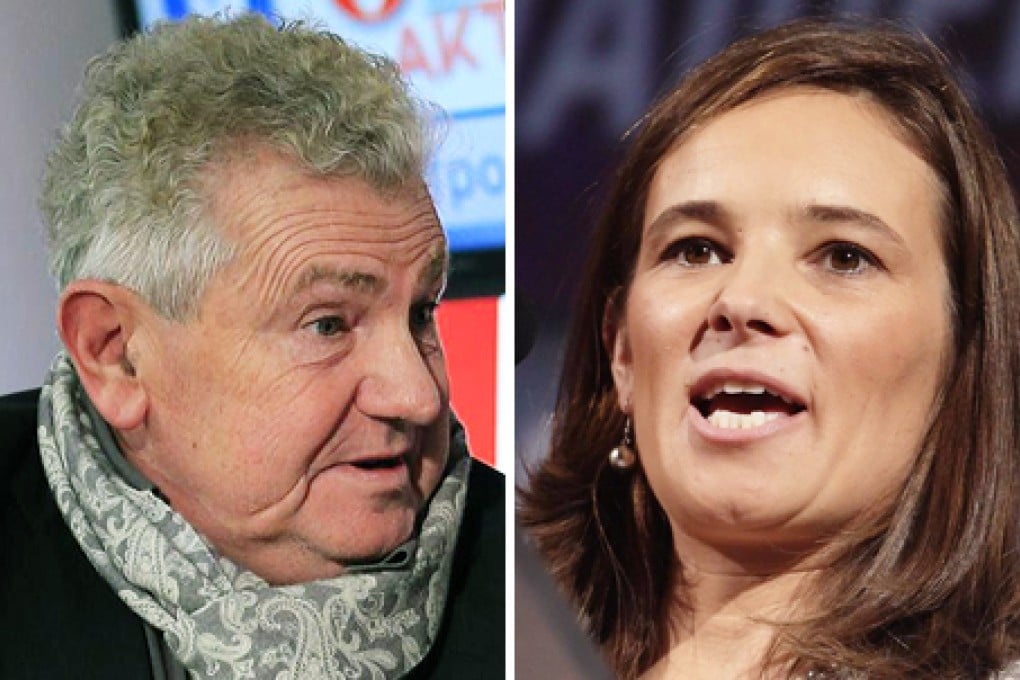 Andreas Moelzer (left) and Ulrike  Haider-Quercia. Photos: AFP, Reuters