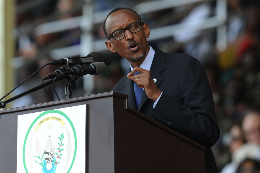 Rwanda's President Paul Kagame delivers a speech during a ceremony marking the 20th anniversary of Rwanda's genocide. Photo: AFP