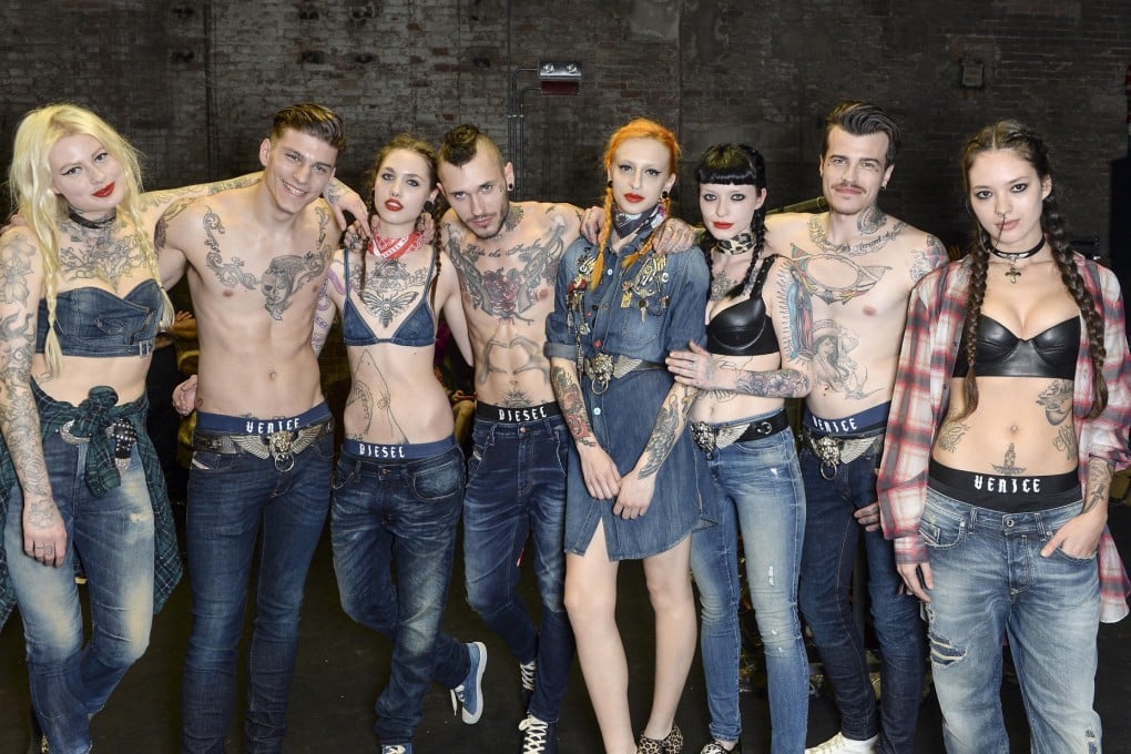 Formichetti's debut collection for Diesel has a strong street vibe.