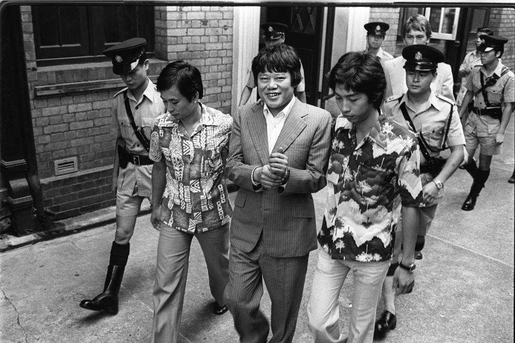 Ma Sik-chun heads to court after his 1977 drug charge. Photo: P.Y. Tang