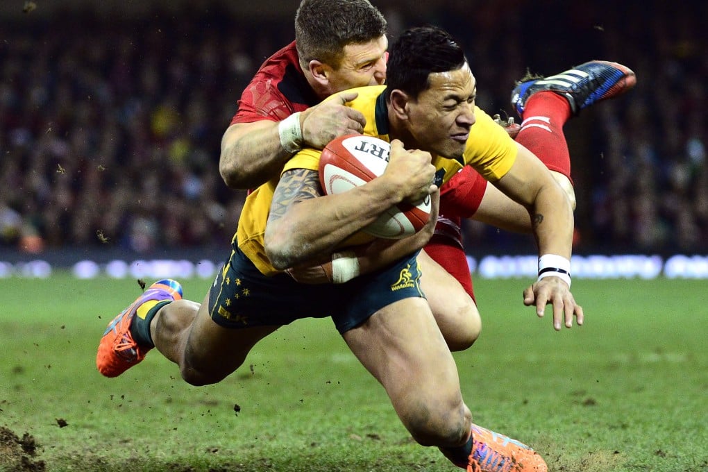 Israel Folau has scored eight tries in four matches this season. Photo: AFP