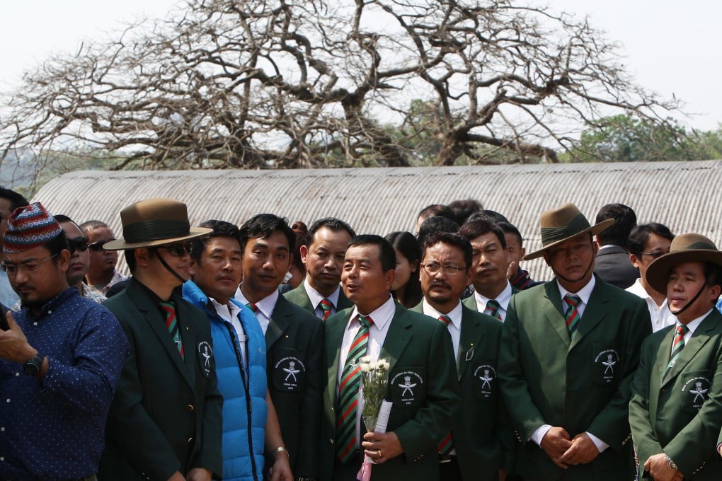 Gurkha veterans and members of the local Nepalese community observe Ancestors' Day earlier this month. Photo: Jonathan Wong