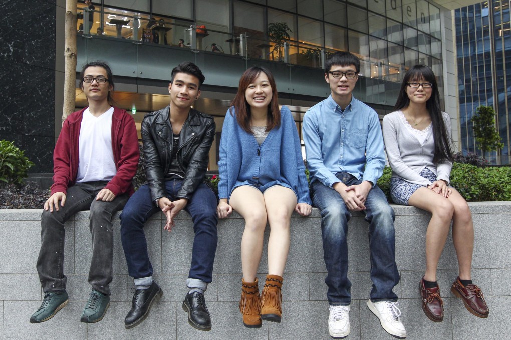 Members of website Cat Every Matter. From left: Zombie Tam, Jason Kan, Sonia Man, Wilson Law and Kiwi Wu. Photo: Jonathan Wong