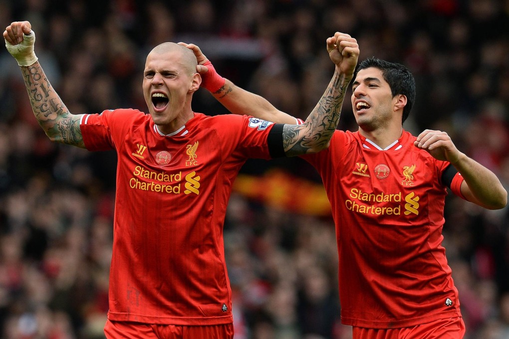 Martin Skrtel and Luis Suarez are top Liverpool players who may come here on a proposed tour by the Reds if work on Hong Kong Stadium is delayed. Photo: AFP