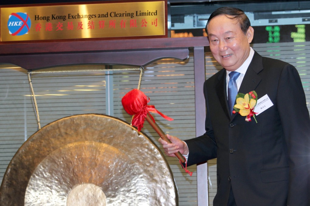 Chen Hongsheng, Chairman and Executive Director of Poly Culture Group Corporation Limited at the company's listings at Hong Kong stock exchange.