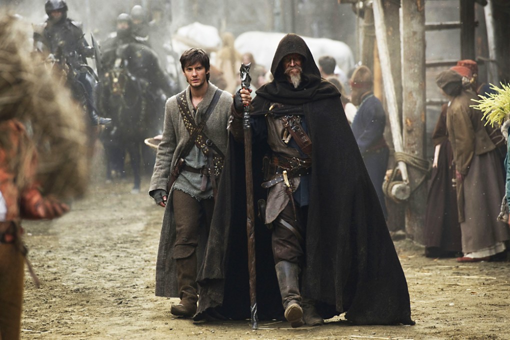 Ben Barnes (left) as Tom Ward, and Jeff Bridges, as Master Gregory, in the adventure film Seventh Son. Photo: AP