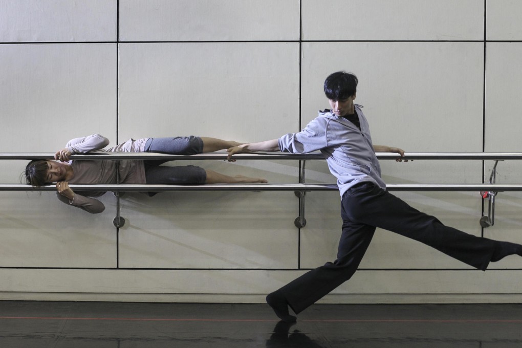 Behind bars: Ivy Tsui Yik-chit (left) and Li Han rehearse Beans. Photo: Dickson Lee