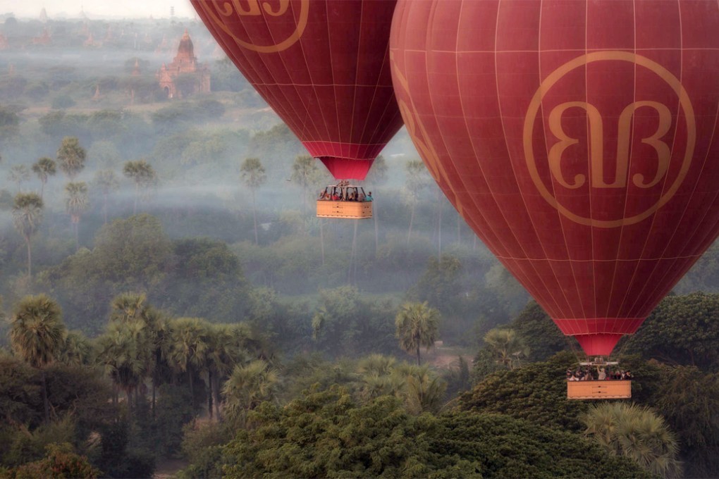 Balloons over Bagan.