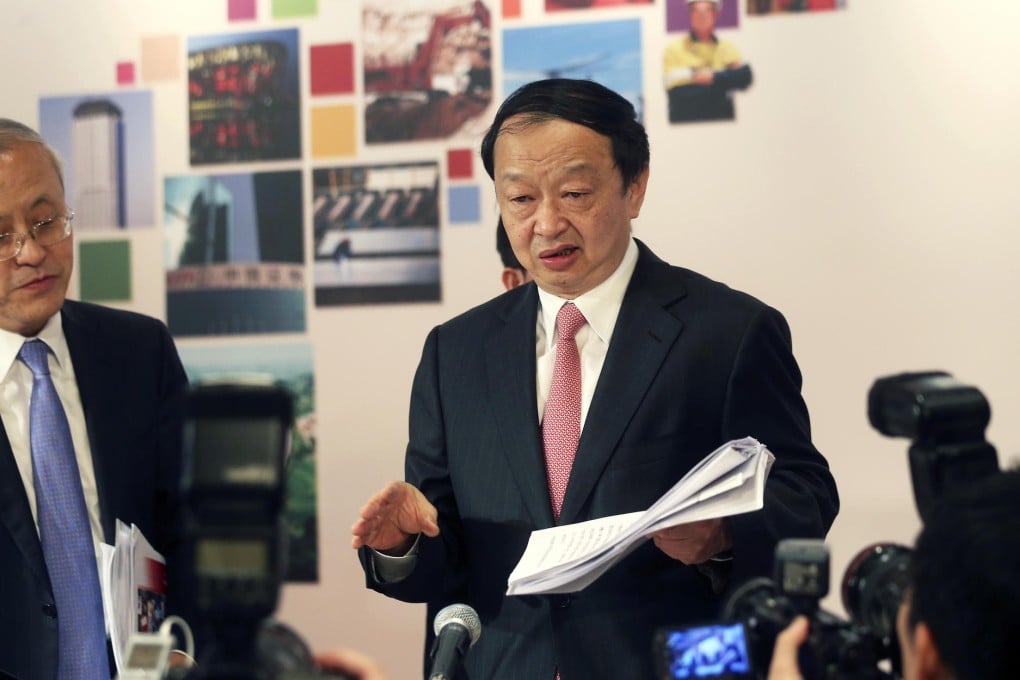 Citic Pacific chairman Chang Zhenming hails a "win-win" deal for the red chip's shareholders and its parent firm yesterday. Photo: David Wong