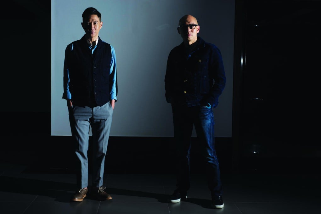 For Nick Cheung, Hair: Edmond Fung@HH Hair. Make-up: Maggie Choi. Wardrobe: Sandro. For Dante Lam, Make-up: Manyee. Venue: Liangyi Museum.