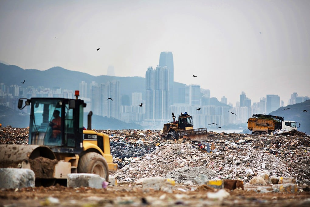 Plans for a landfill extension and incinerator in Hong Kong are seen as a priority by the government as existing refuse sites reach capacity. Photo: Bloomberg