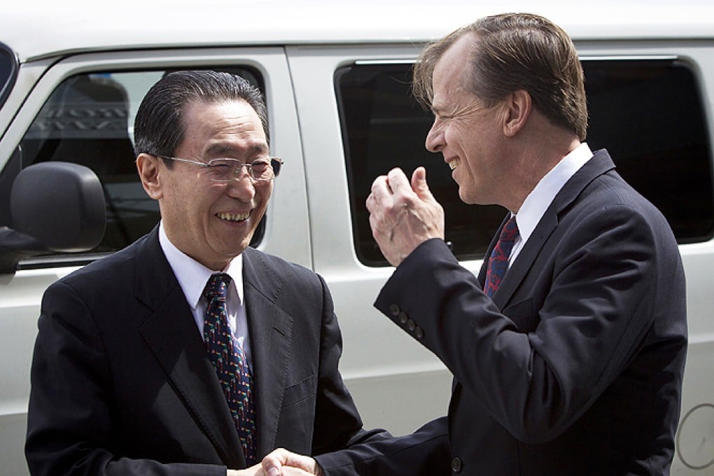 China's Special Representative for Korean Peninsula Affairs Wu Dawei (left) with US Special Representative for North Korea Policy Glyn Davies in New York. Photo: Reuters